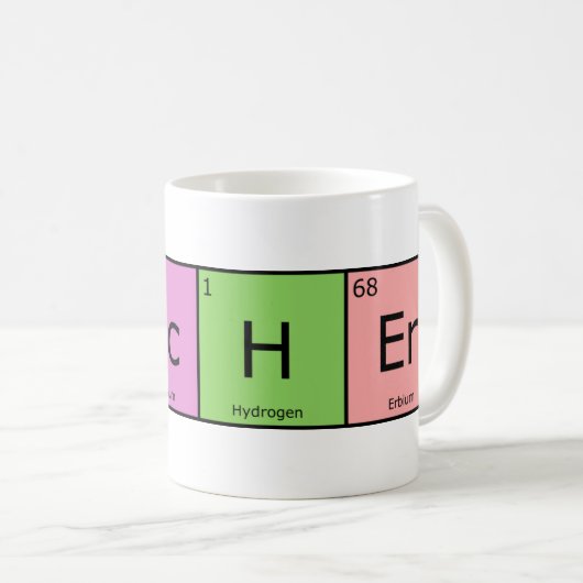 Chemische Element-Lehrer Kaffeetasse (VorderseiteRechts)