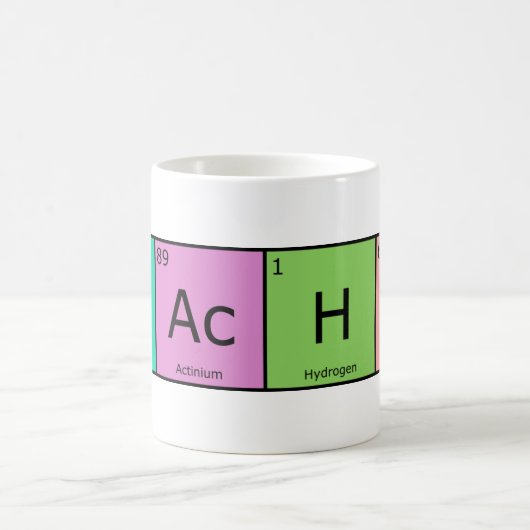 Chemische Element-Lehrer Kaffeetasse (Mittel)