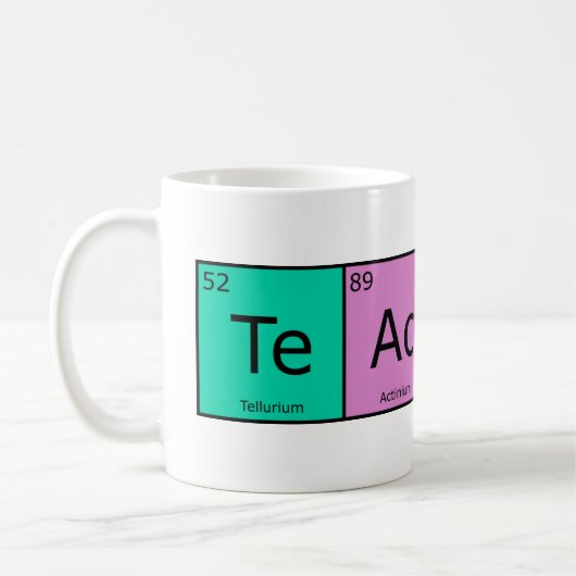Chemische Element-Lehrer Kaffeetasse (Links)