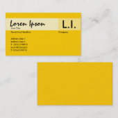 Chemische Elemente - Bernstein Visitenkarte (Vorne/Hinten)