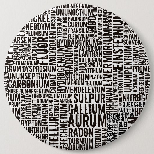 Chemische Elemente Button (Vorderseite)