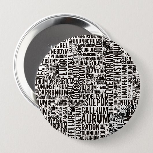 Chemische Elemente Button (Vorne & Hinten)