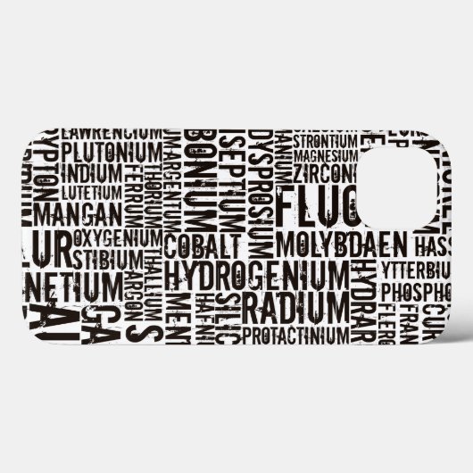 Chemische Elemente.. Carved Wood iPhone Case (Rückseite (Horizontal))