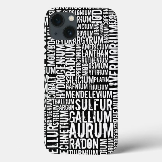Chemische Elemente Case-Mate iPhone Hülle (Rückseite)