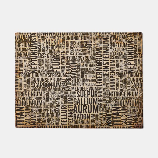 Chemische Elemente Fußmatte (Vorderseite)