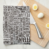 Chemische Elemente Geschirrtuch (Viertel Falte)