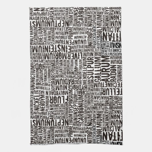 Chemische Elemente Geschirrtuch (Vertikal)