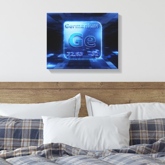 CHEMISCHE ELEMENTE IN DEUTSCHLAND EXTREME BLUE DES LEINWANDDRUCK (Insitu (Schlafzimmer))