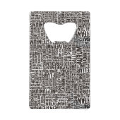 Chemische Elemente Kreditkarten Flaschenöffner (Vorderseite)