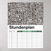 Chemische Elemente Poster (Vorne)