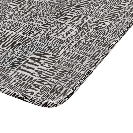 Chemische Elemente Schneidebrett (Ecke)