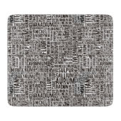 Chemische Elemente Schneidebrett (Vorderseite)