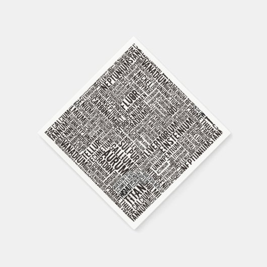 Chemische Elemente Serviette (Ecke)