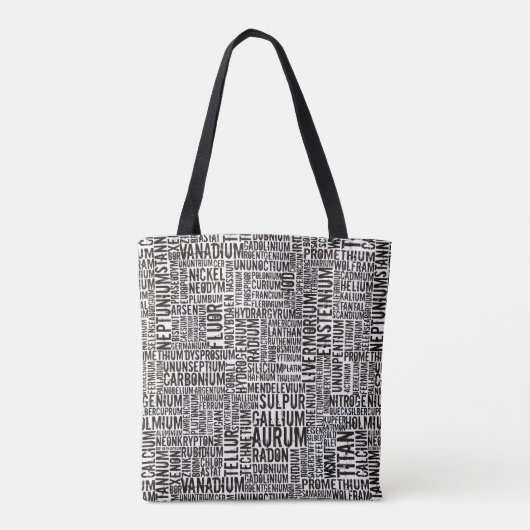 Chemische Elemente Tasche (Rückseite)