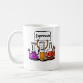 Chemische Experimente Funny Science Joke Kaffeetasse (Links)