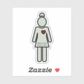 Chemische Form der medizinischen Krankenversorgung Aufkleber (Blatt)