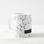 Chemische Formel Muster Chemie Lehrer Student Kaffeetasse (Vorderseite Links)