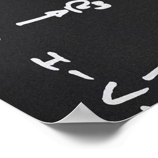 Chemische Formel Poster (Ecke)