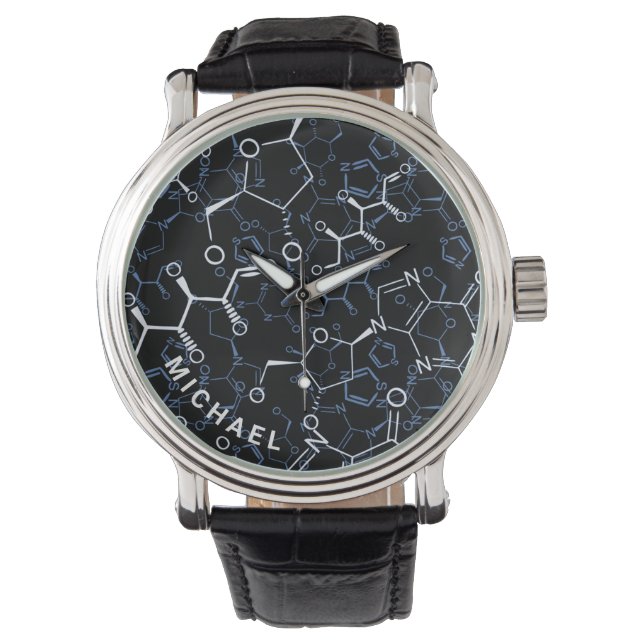 Chemische Formula Chemistry Gifts Personalisiert Armbanduhr (Vorderseite)
