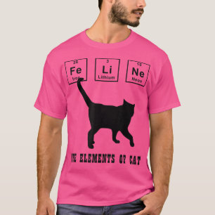 Chemische Katze Periodischer Tabellenstil Die Elem T-Shirt