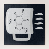 Chemische Koffein liebt Formel Puzzle (Horizontal)