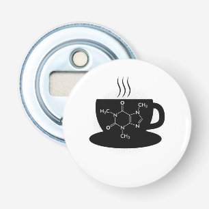 Chemische Koffeinmoleküle Flaschenöffner