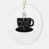 Chemische Koffeinmoleküle Keramik Ornament (Links)