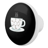 Chemische Koffeinmoleküle Keramikknauf (Rechts)