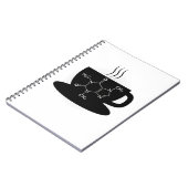 Chemische Koffeinmoleküle Notizblock (Linke Seite)