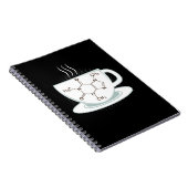 Chemische Koffeinmoleküle Notizblock (Rechte Seite)