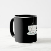 Chemische Koffeinmoleküle Tasse (Vorderseite Links)