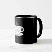 Chemische Koffeinmoleküle Tasse (VorderseiteRechts)