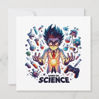 Chemische Konkektion Spiel on, Science Theme Einladung