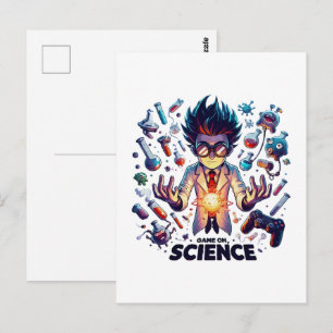 Chemische Konkektion Spiel on, Science Theme Postkarte