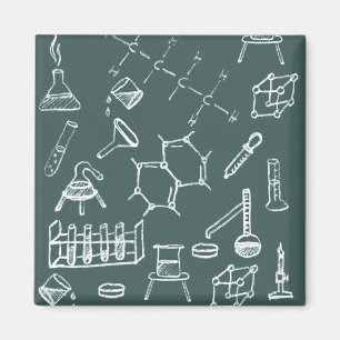 Chemische Labradorausrüstungsgekritzel Magnet