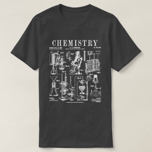 Chemische Lehrerin Student Science Laboratory Vint T-Shirt (Design vorne)