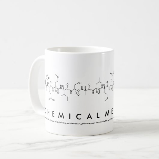 Chemische Mechanism Peptidname Tasse (Vorderseite Links)
