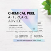 Chemische Peel Aftercare Instruction Card (Schreibtisch)