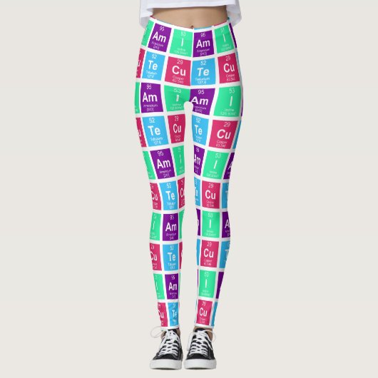 Chemische periodische Tabelle der Elemente: IAm Ni Leggings (Vorderseite)