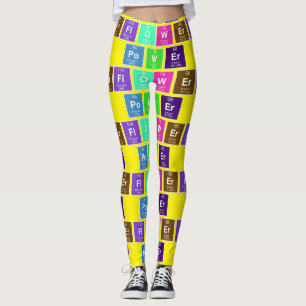 Chemische periodische Tabelle der Elemente: Power  Leggings