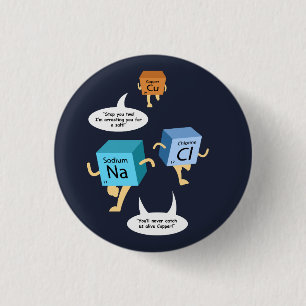 Chemische Periodische Tafelelemente Funny Science Button