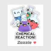 Chemische Reaktion Funny Chemistry Pub Aufkleber (Blatt)