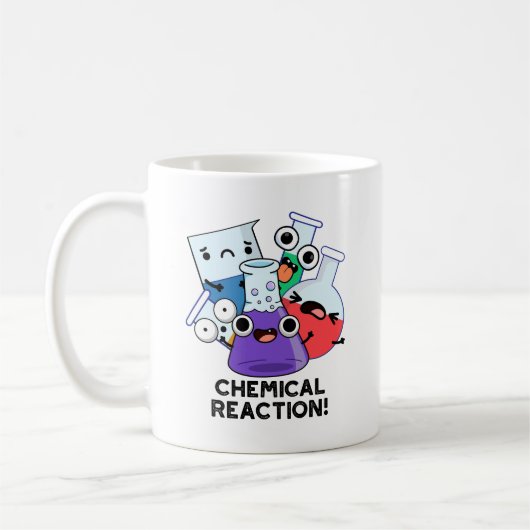 Chemische Reaktion Funny Chemistry Pub Kaffeetasse (Links)