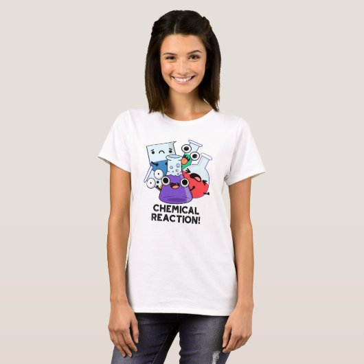Chemische Reaktion Funny Chemistry Pub T-Shirt (Vorne ganz)