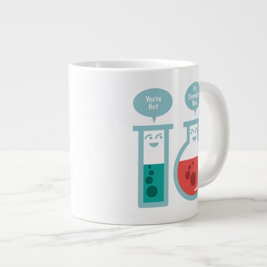 Chemische Reaktion Jumbo-Tasse (Vorderseite Rechts)