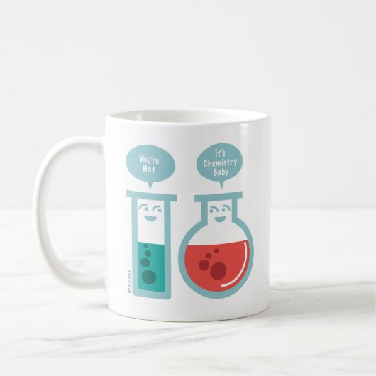 Chemische Reaktion Kaffeetasse (Links)