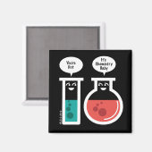 Chemische Reaktion Magnet (Vorderseite/Rückseite)