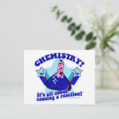 Chemische Reaktion Postkarte (Stehend Vorderseite)