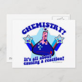 Chemische Reaktion Postkarte (Vorne/Hinten)