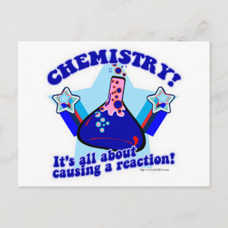 Chemische Reaktion Postkarte